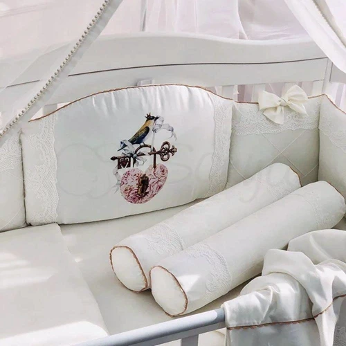 Комплект постельного белья Маленькая Соня Kolibri молочный, стандарт, 7 элементов (680944)