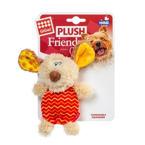 Игрушка для собак GiGwi Plush Собачка с пищалкой текстиль, пластик 13 см (75304): Производитель GiGwi
