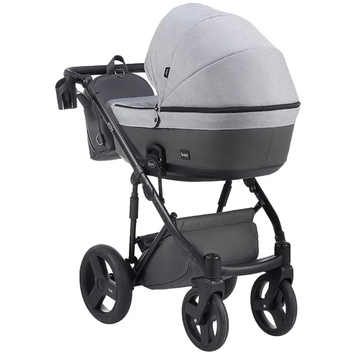 Коляска 2 в 1 Bair Play Plus Soft BPS-218 серый - графит (кожа) фото 7