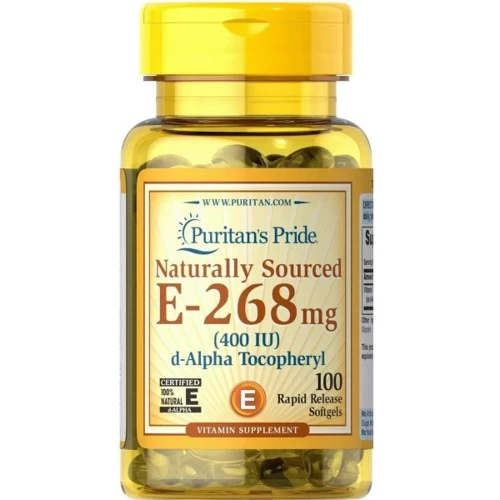 Puritan's Pride Vitamin E-268 mg Натуральный витамин E 100 гелевых капсул