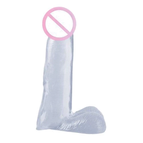 Фаллоимитатор Basix Dong 8", 20x5 см, прозрачный