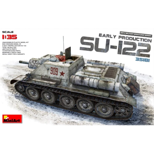 Сборная модель MiniArt САУ СУ-122 ранних выпусков (MA35181)