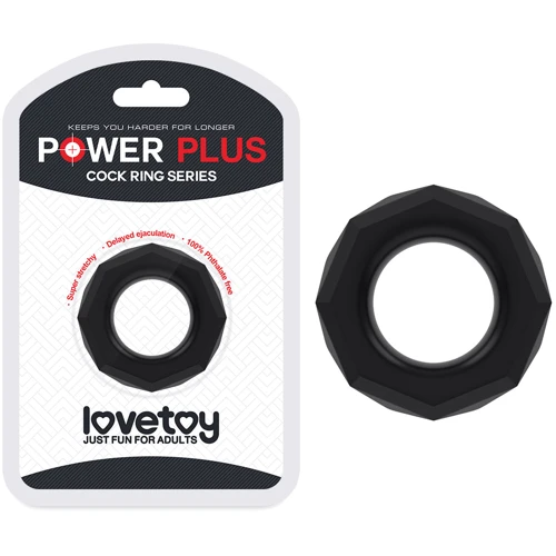 Эрекционное кольцо LoveToy Power Plus Cock Ring Series 4 Black