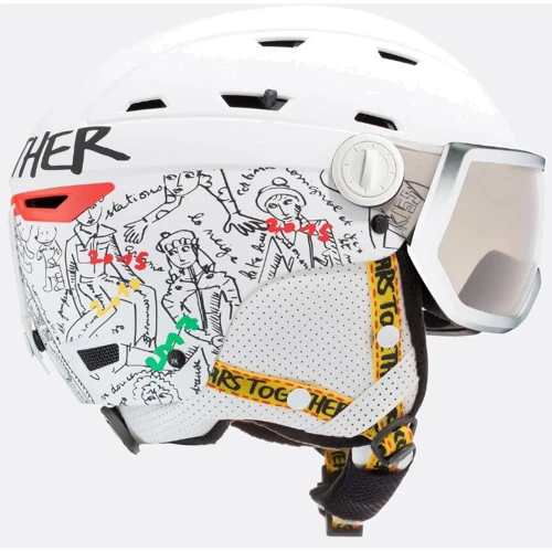 Горнолыжный шлем Rossignol (RKKH400) ALLSPEED VISOR IMP PHOTCH JCC 2024 WHITE L (3607683798339)