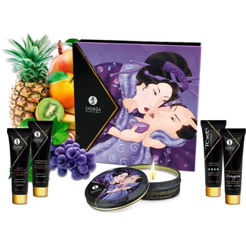 Подарочный набор Shunga GEISHAS SECRETS - Exotic Fruits: для шикарной ночи вдвоем