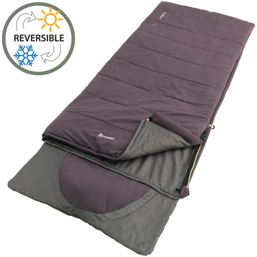 Спальный мешок Outwell Contour Reversible/+2°C Dark Purple Right (230372): Назначение двухсезонный