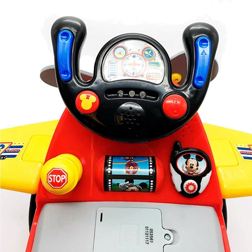 Каталка-Чудомобіль Kiddieland - ЛІТАК ПІЛОТА МІККІ (світло, звук) (053561)