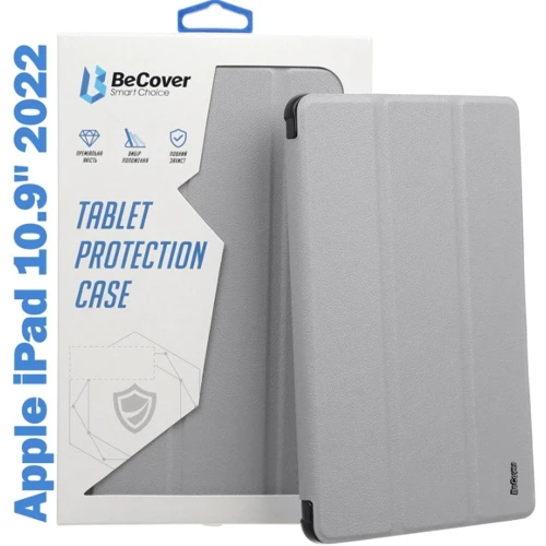 Аксессуар для iPad BeCover Removable Case with Pencil mount Gray for iPad 10.9 (2022 / 2024) / iPad 11 2025 (708764)