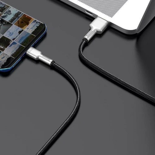 Кабель Baseus USB Cable to USB-C 40W Cafule Metal 1m Black (CATJK-A01): Длина 1 м
