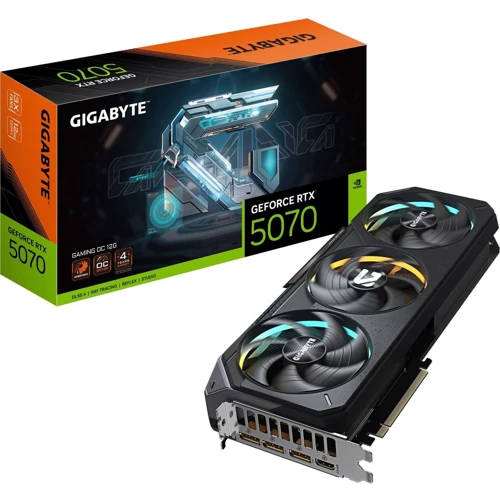 Відеокарта GIGABYTE GeForce RTX5070 12Gb GAMING OC (GV-N5070GAMING OC-12GD) UA