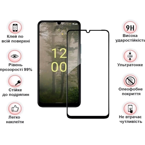 Аксессуар для смартфона BeCover Tempered Glass Black for Nokia C31 (708546)