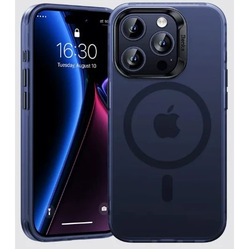 Чохол для iPhone Benks MagClap Lucid Armor Protective Blue для iPhone 15 Pro