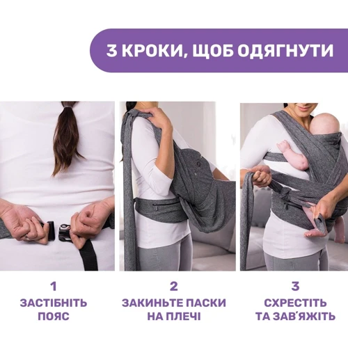 Слінг Chicco для новонароджених Boppy ComfyFit (79949.47)
