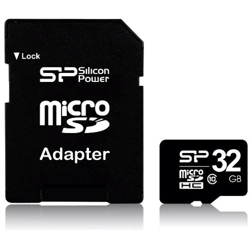 Карта пам'яті Silicon Power 32GB microSDHC Class 10 + adapter (SP032GBSTH010V10SP)