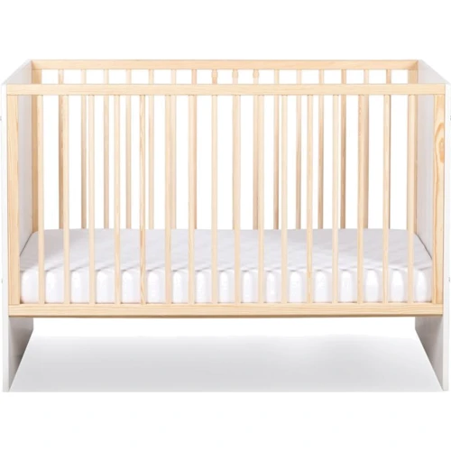 Дитяче ліжечко Klups Willy 120х60 см біле+дерево