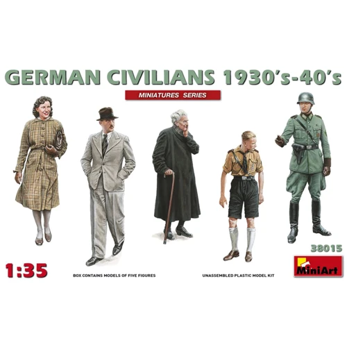 Сборная модель MiniArt Немецкие граждане, 1930-40 г. (MA38015)