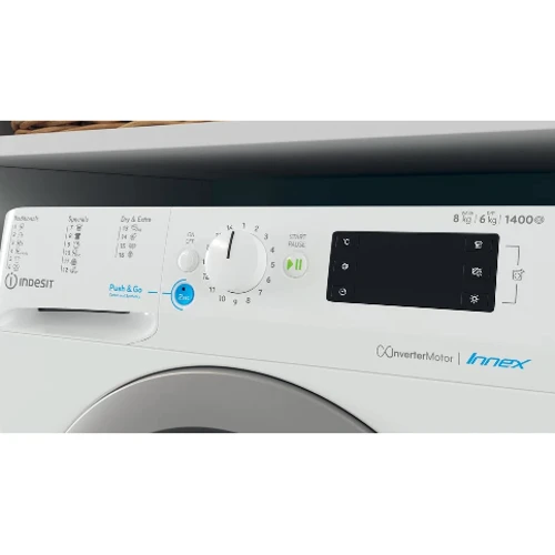 Стиральная машина Indesit BDE 86435 9EWS EU: Тип машины Автомат с сушкой