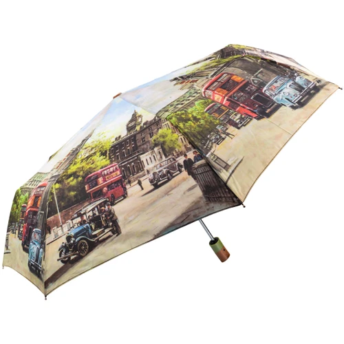 Зонт женский автомат Magic Rain разноцветный (ZMR7224-4): Фасон Складной (3 сложения)