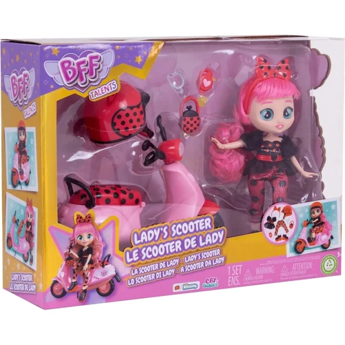 Кукольный игровой набор IMC toys BFF By Cry Babie Talents Lady's Scooter 20 см (911123) фото 7