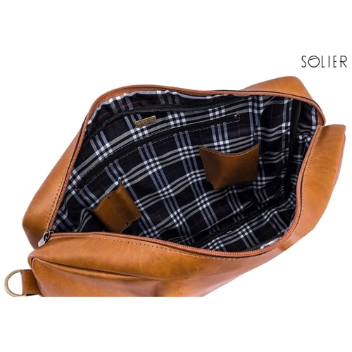 Сумка для ноутбуков Solier 17" KILBRIDGE Leather Case Camel (SL03Camel) фото 8