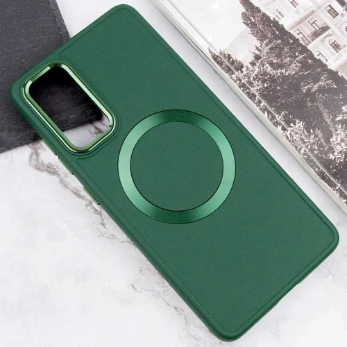Чохол для телефона TPU Case Bonbon Metal Style with MagSafe Pine Green для Samsung A525 Galaxy A52 4G / A526 Galaxy A52 5G / A528 Galaxy A52s: Матеріал TPU (термополиуретан)