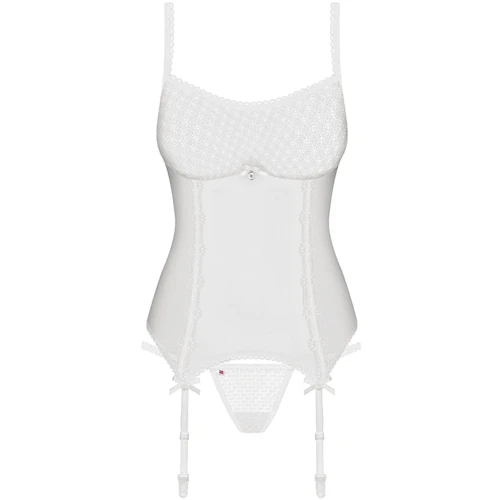 Мягкий корсет с подвязками Obsessive 843-COR-2, S/M