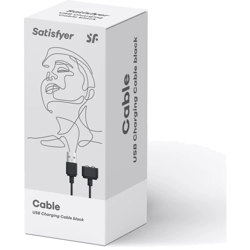 Заряджання (запасний кабель) для іграшок Satisfyer USB charging cable Black