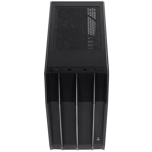 Корпус AEROCOOL PGS Klaw (Black): Материал передней панели пластик
