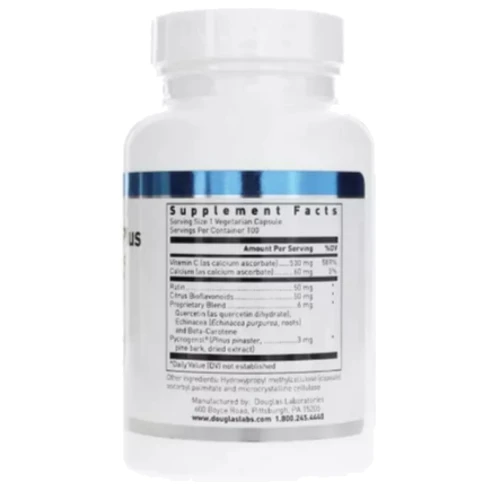 Douglas Laboratories Chelated-C Plus Витамин С хелатный 100 вегетарианских капсул: Тип Витамин C
