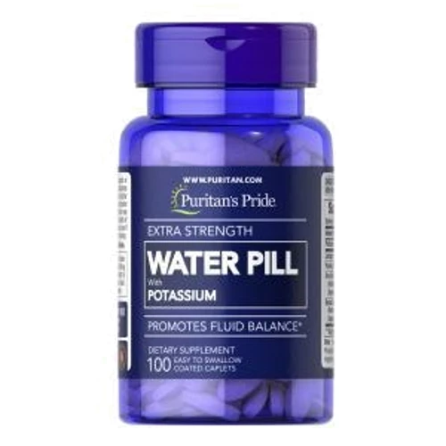 

Puritan's Pride Water pill With Potassium Extra Strength Поддержка водного баланса 100 капсул