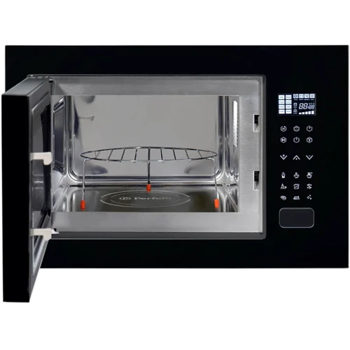 Встраиваемая микроволновая печь Perfelli BM 255S GLB: Вес 17.5 кг