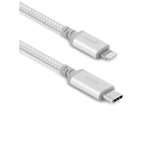 Кабель Moshi Cable USB-C to Lightning Integra 1.2m Jet Silver (99MO084105): Тип USB-C - Lightning
