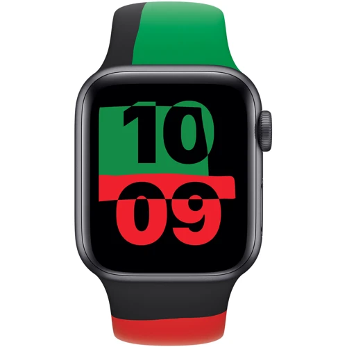 Apple 40mm Black Unity Sport Band - M/L (MUQ63ZM/A): Совместимость Apple Watch 41mm, Apple Watch 40mm, Apple Watch 38mm