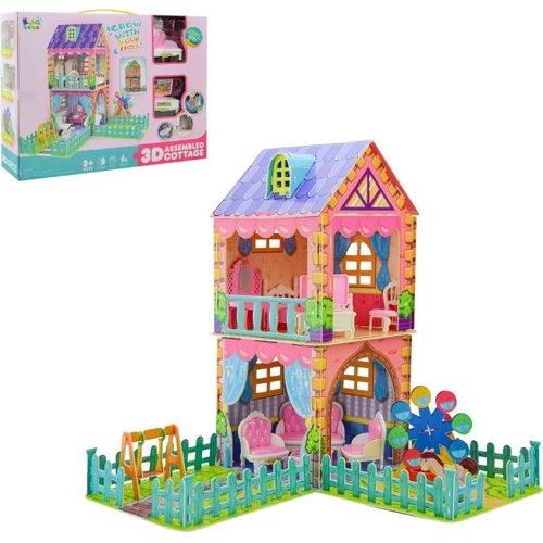 Игровой набор SJA Toys домик-конструктор с мебелью и аксессуарами, 36 деталей (0588-18)