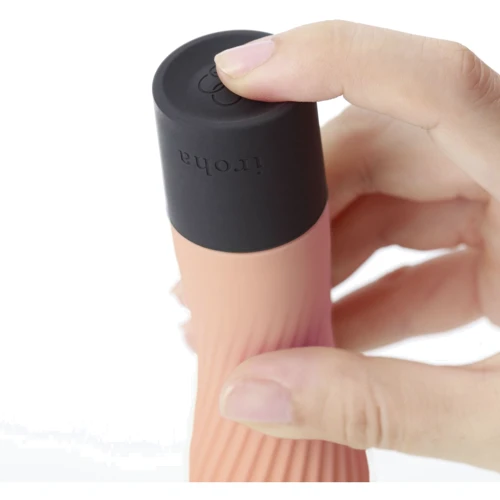 Вибратор IROHA ZEN Hanacha с нежной ребристой поверхностью