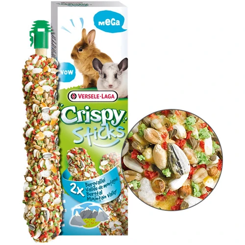 Лакомство Versele-Laga Crispy Mega Sticks Mountain Valley для кроликов и шиншилл 140 г
