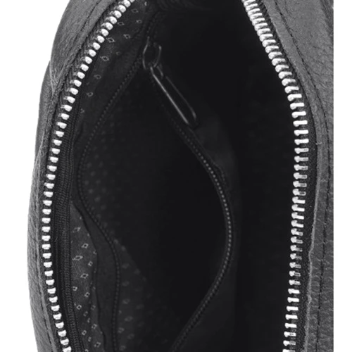 Чоловіча сумка планшет Borsa Leather чорна (1t1024m-black): Фактура матова, Зерниста