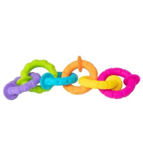 Набір прорізувачів для зубів Гнучкі кільця Fat Brain Toys pipSquigz Ringlets (F250ML) фото 3