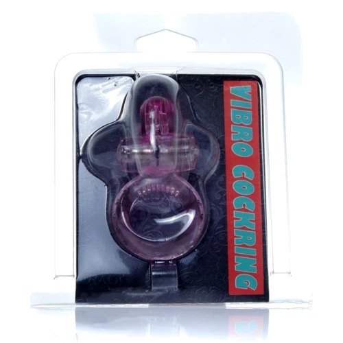 Ерекційне кільце з вібрацією BOSS Series Rabbit Vibro Cock Ring Pink