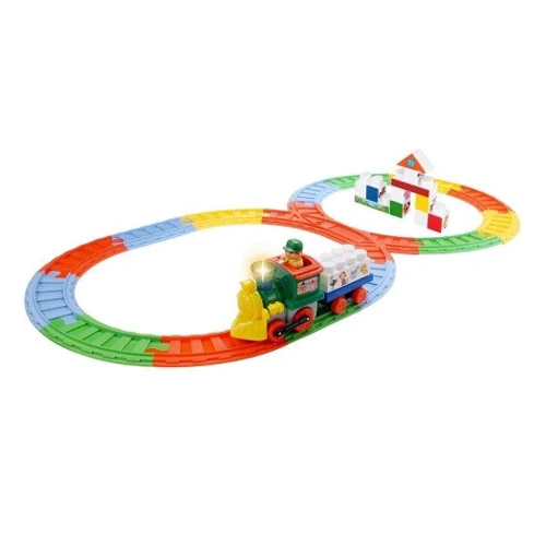 

Игровой набор Kiddieland с конструктором и железной дорогой - Паровозик с животными