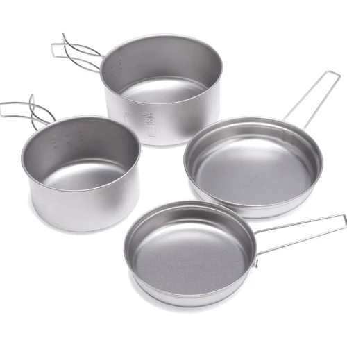 Набор посуды Snow Peak SCS-020T Multi Compact Cookset Titanium Titanium Multi Compact Cookset 1000/780 ml (1200.01.35): Производитель Snow Peak