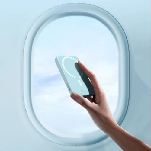 Внешний аккумулятор Baseus Power Bank 6000mAh Magnetic Wireless 20W Blue (PPCX020003): Особенности быстрая зарядка, Индикатор заряда, беспроводная зарядка