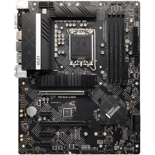 MSI PRO B660-A DDR4: Оперативная память 4xDDR4 4800, до 128 ГБ