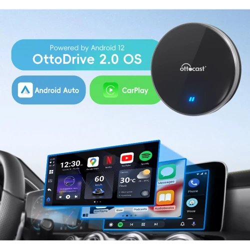 Бездротовий адаптер Ottocast OttoAibox P3 lite CarPlay AI Box (PCS46-L P3 lite) фото 2