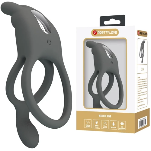 Ерекційне віброкільце LYBAILE Pretty Love - MASTER RING Gray (BI-210335-1): Виробник LYBAILE