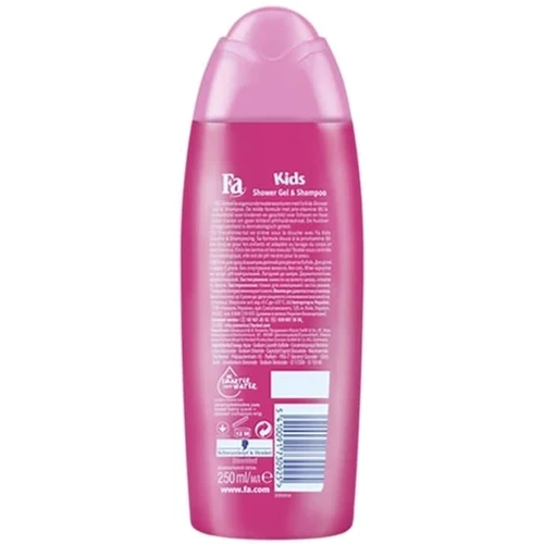 Fa Kids Гель-шампунь для душа для девочек Русалочка 250 ml: Объем, мл 250