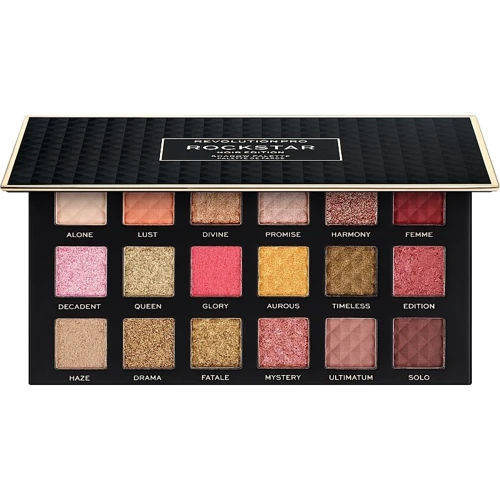 Makeup Revolution PRO Rockstar Eyeshadow Palette Nude Edition Тени для век Палетка 18 цветов 18 g