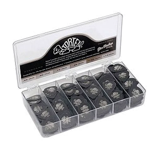 Медиатор Набор медиаторов DUNLOP 4820 TORTEX PITCH BLACK JAZZ III CABINET: Форма медиатора Jazz