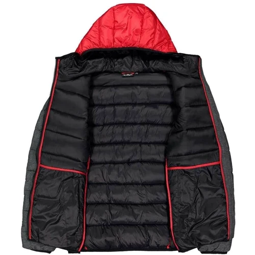 Куртка CMP Man Jacket Fix Hood (30K2757M-43ZH) 52 сіра демісезон з капюшоном: Довжина рукава Довгий