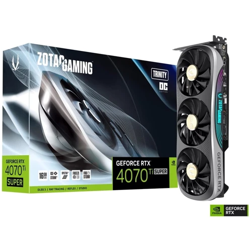 Видеокарта ZOTAC GAMING GeForce RTX 4070 Ti SUPER Trinity OC 16GB GDDR6X (ZT-D40730J-10P)